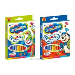 Flamastry 12 kolorów BAMBINO